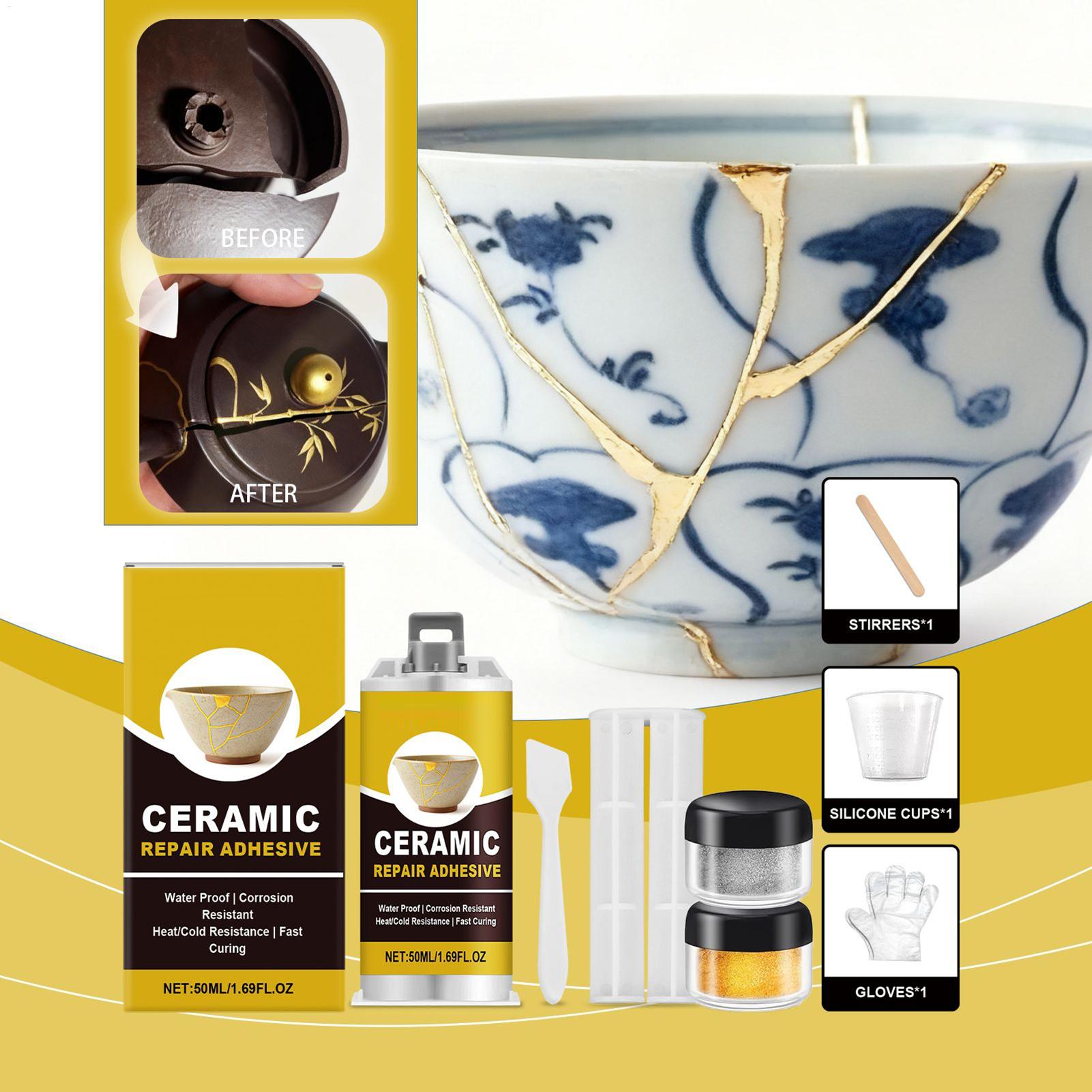 Art Craft Workshop - Japanese Pottery Gold Repair Kit Ceramic