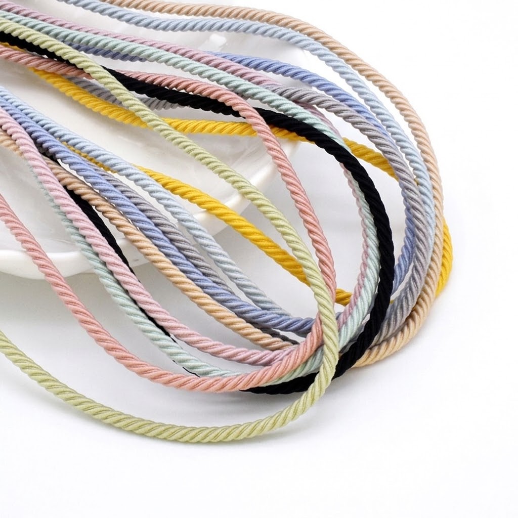 Art And Craft Hair - 5M/Lot 2.5mm Elastic Rope Braided Elastic