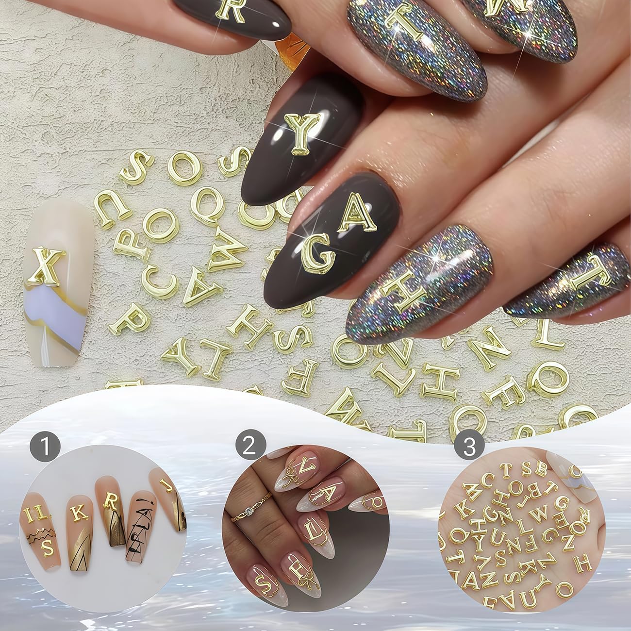 Art And Craft Letter Z - 26pcs Holographic English Alphabet for DIY