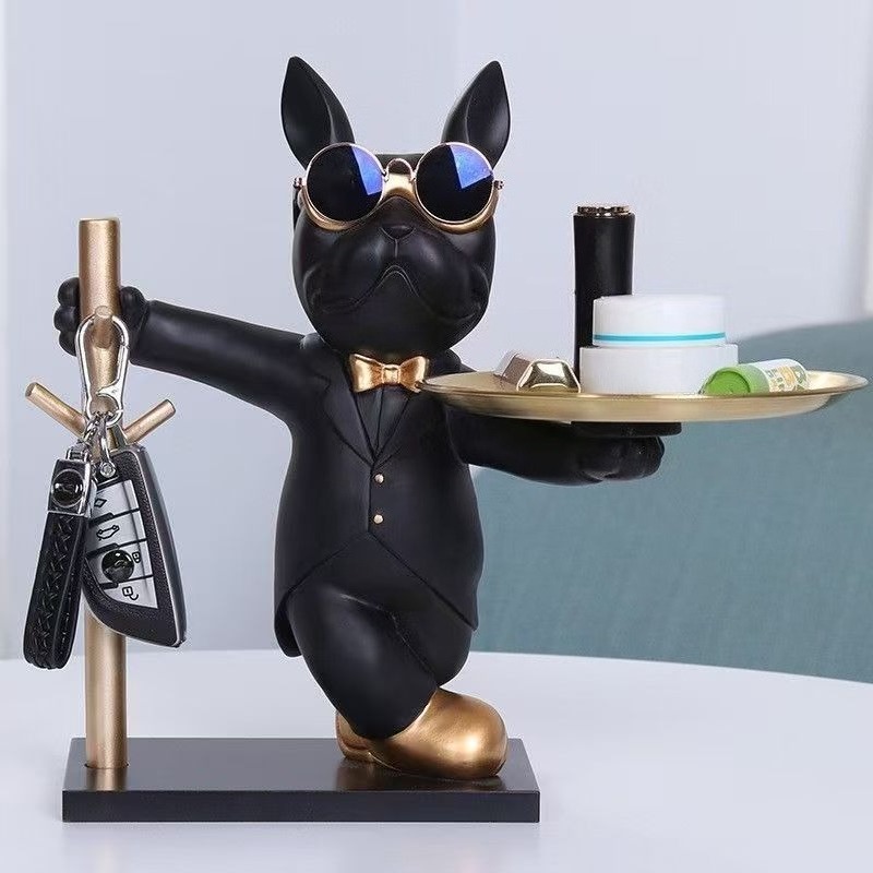 Art Craft Japan - Creative Sunglasses Cool Dog Statue Bulldog