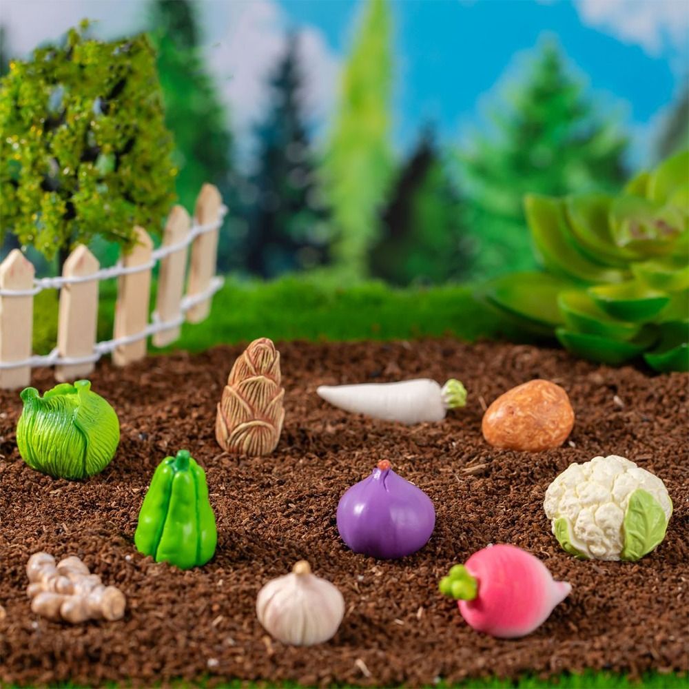 Art Craft Vegetables - Cute Vegetable Figurines Miniatures Mini Handicrafts