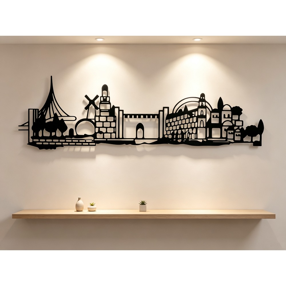 Art & Craft Activities For Toddlers - CIFBUY Metal Wall Art Jerusalem Skyline