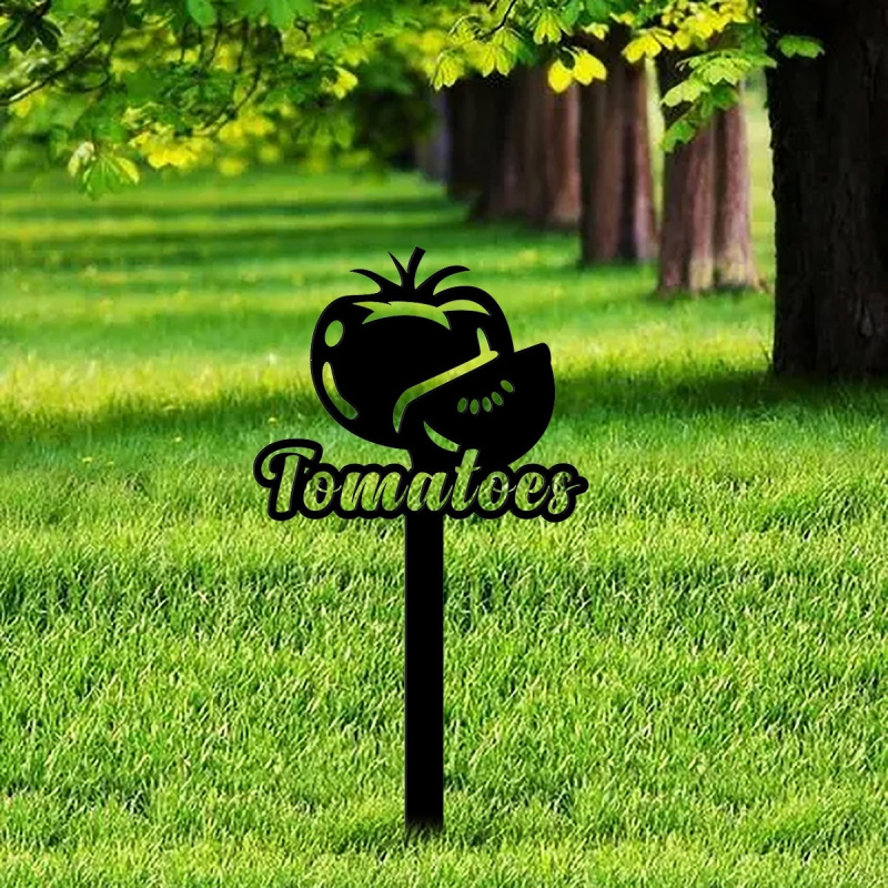 Art Craft Vegetables - Tomato plantation vegetable garden markers, creative