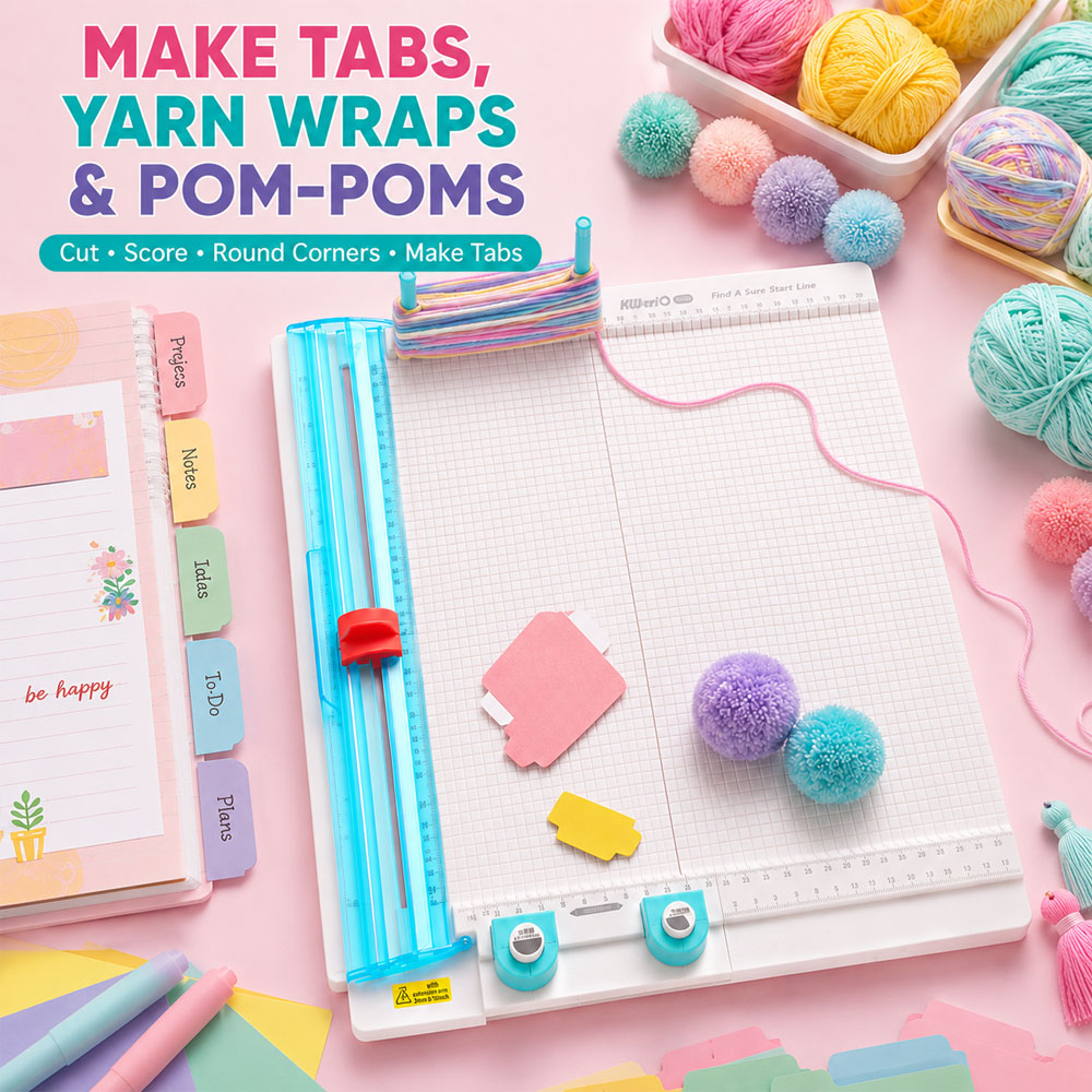 Art Craft Board - 7-in-1 Paper Trimmer & Scoring Board,