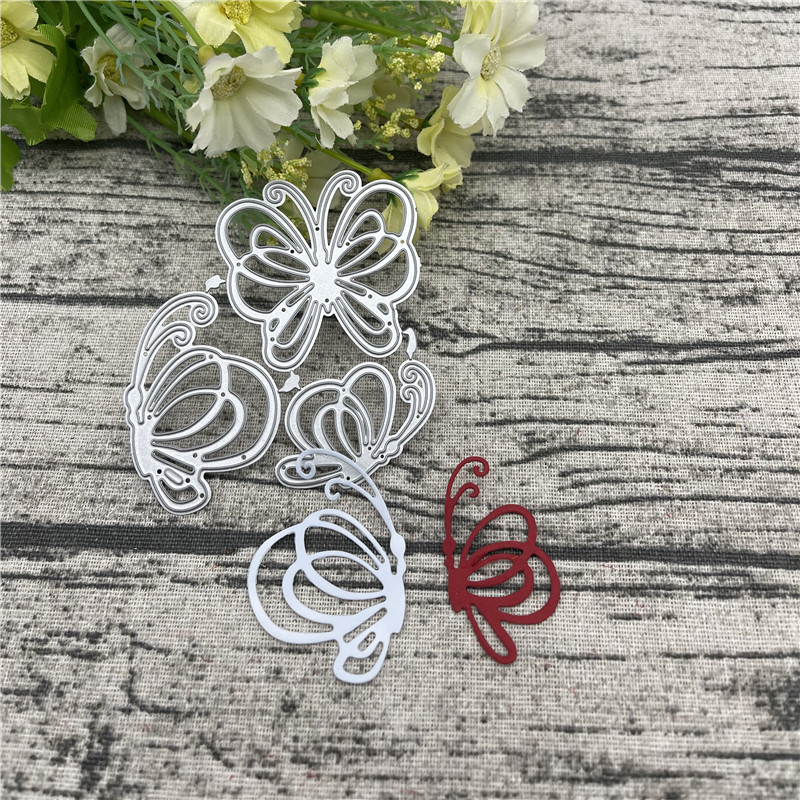 Art Craft Knife - Butterfly flower Metal Cutting die keychain
