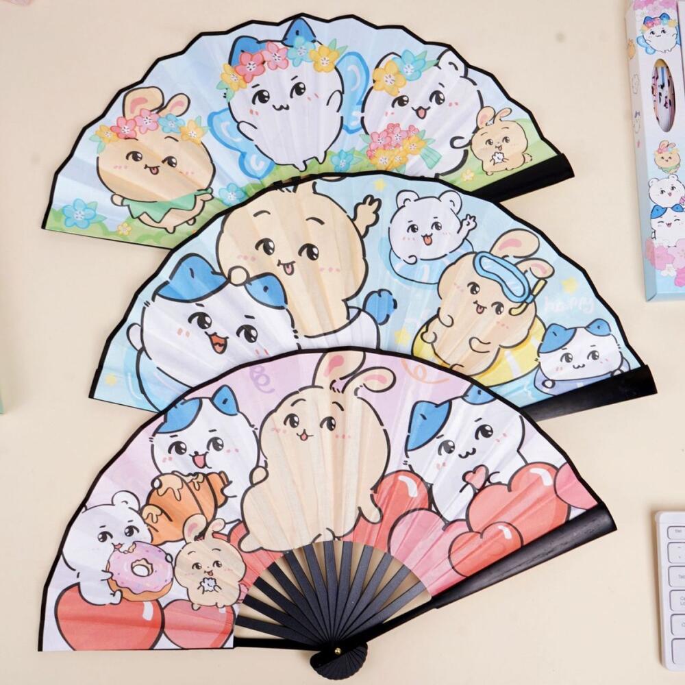 Art Craft Japan - Kawaii Folding Fan Chiikawa Summer Usagi