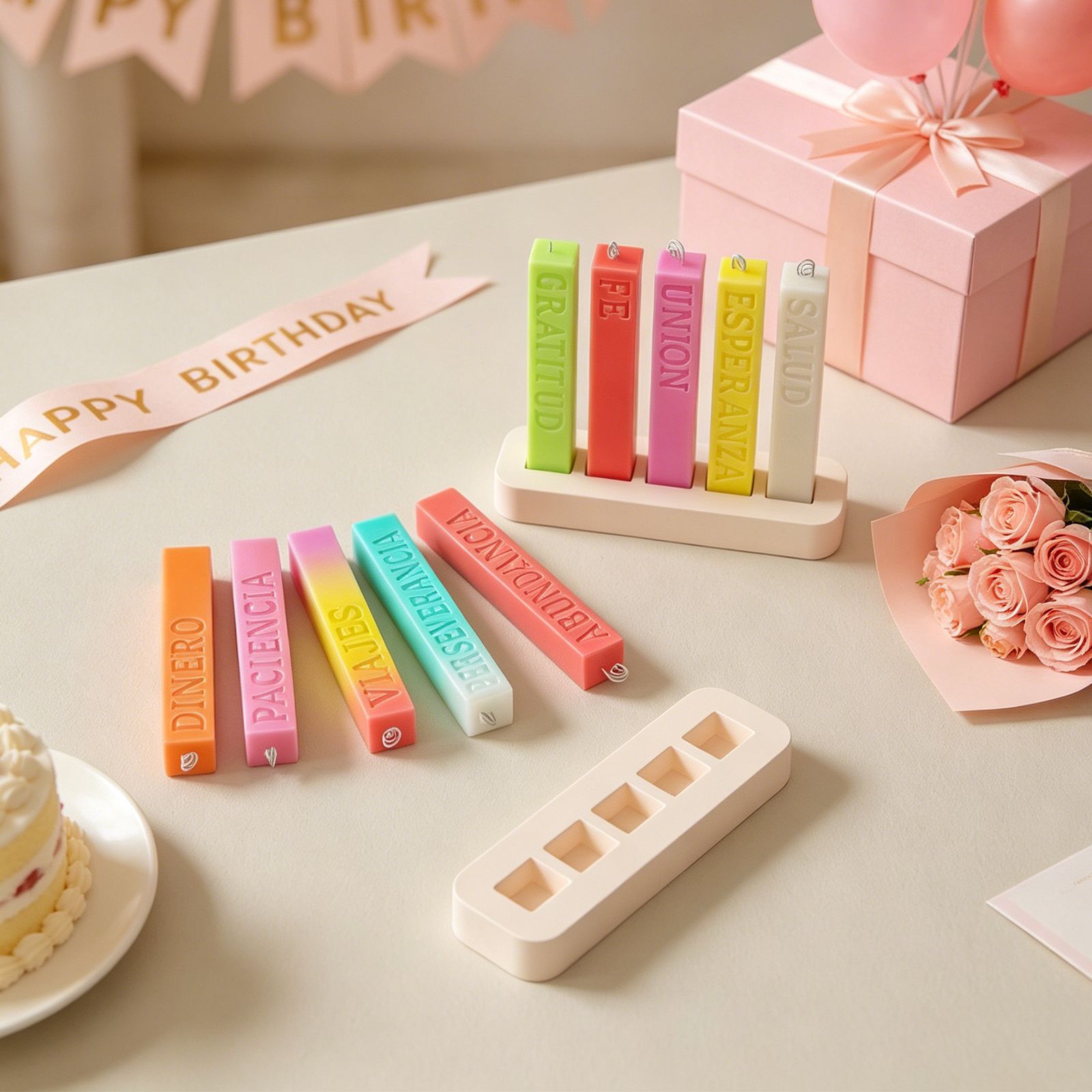 Art Craft Course - Long Strip Candle Mold Stable Structure