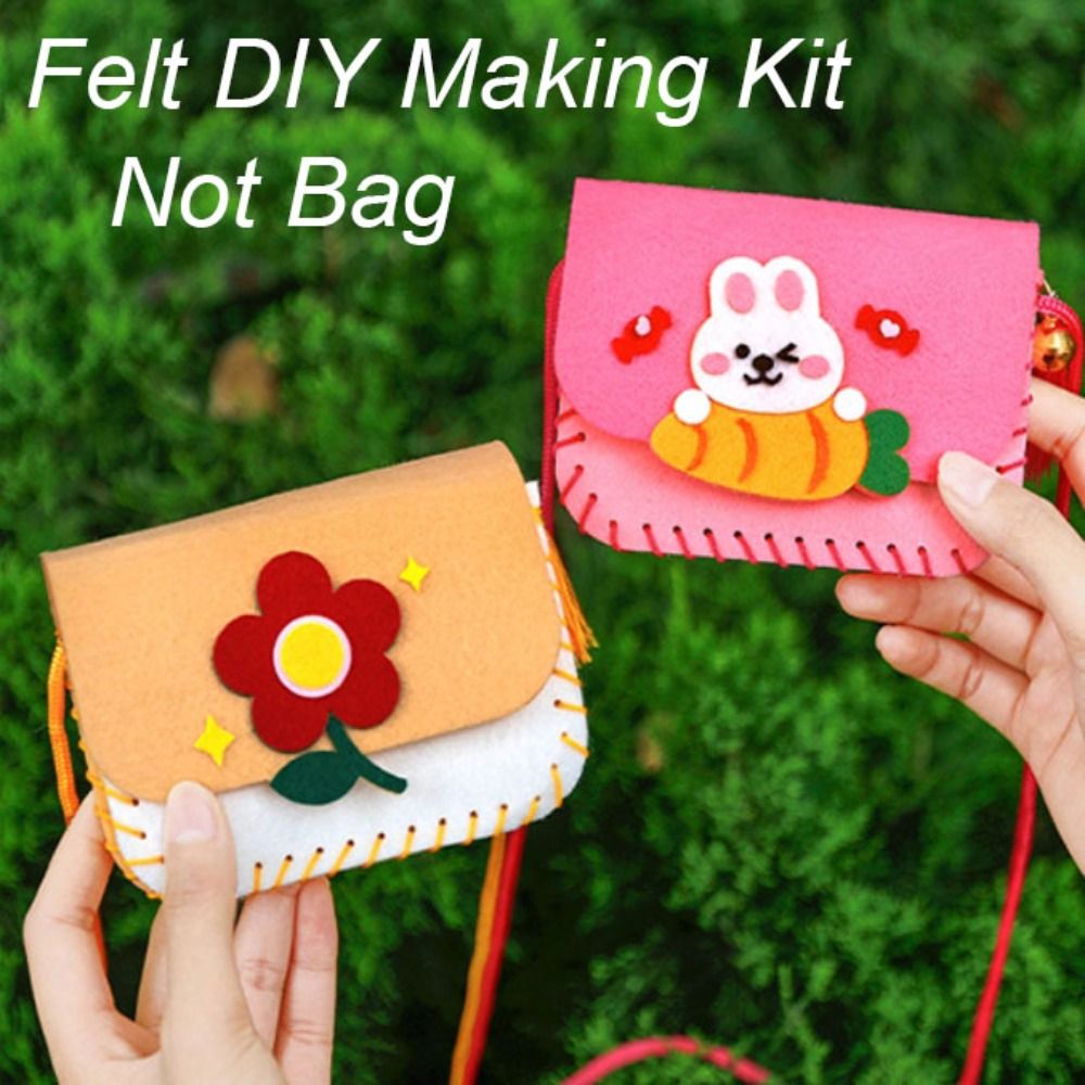 Art Craft For Kindergarten - Cute Felt Felt Bag Making Kit