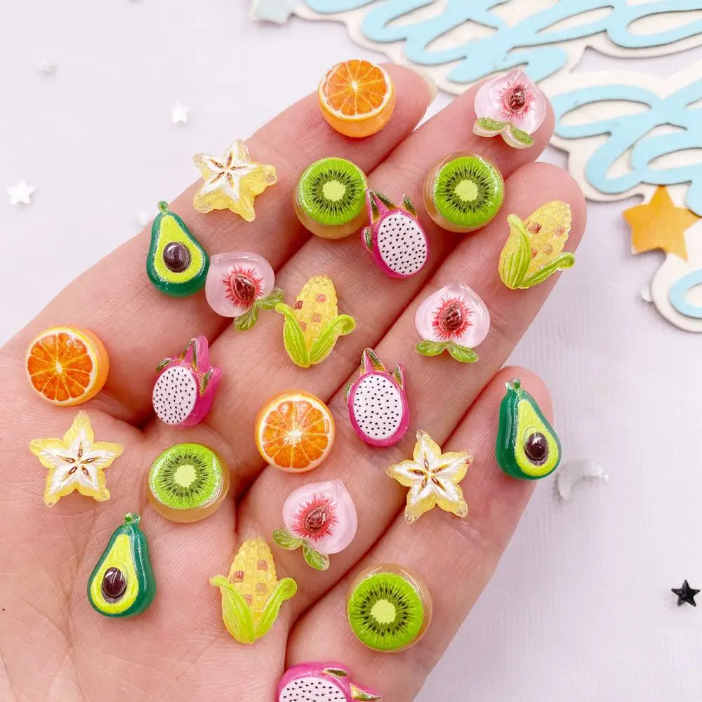 Art Craft Vegetables - 50PCS Resin Cute Mini Colorful Avocado