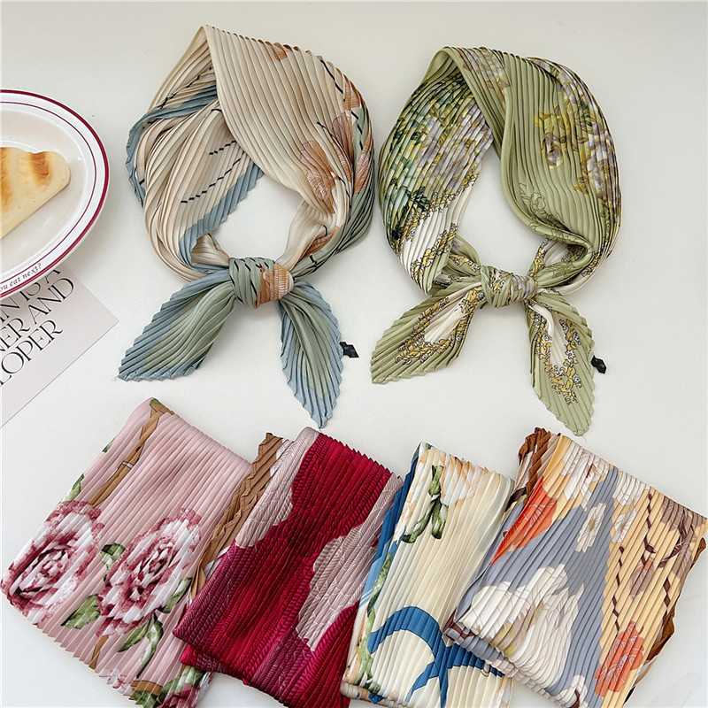 Crumpled Kerchief Square Scarv - Art And Craft Hair 评论和价格