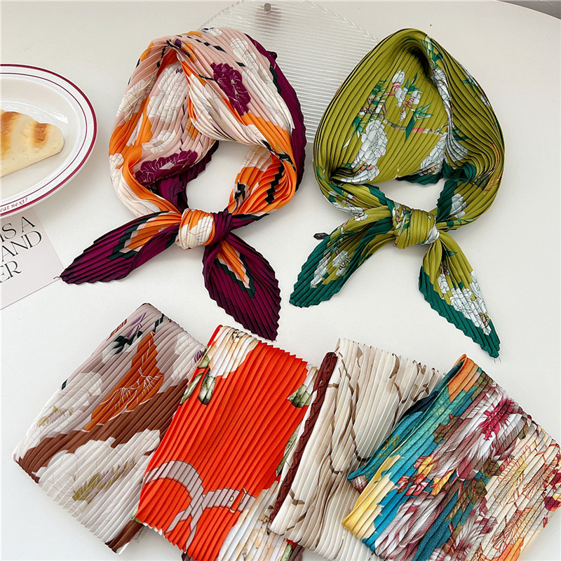 Crumpled Kerchief Square Scarv - Art And Craft Hair 评论和价格