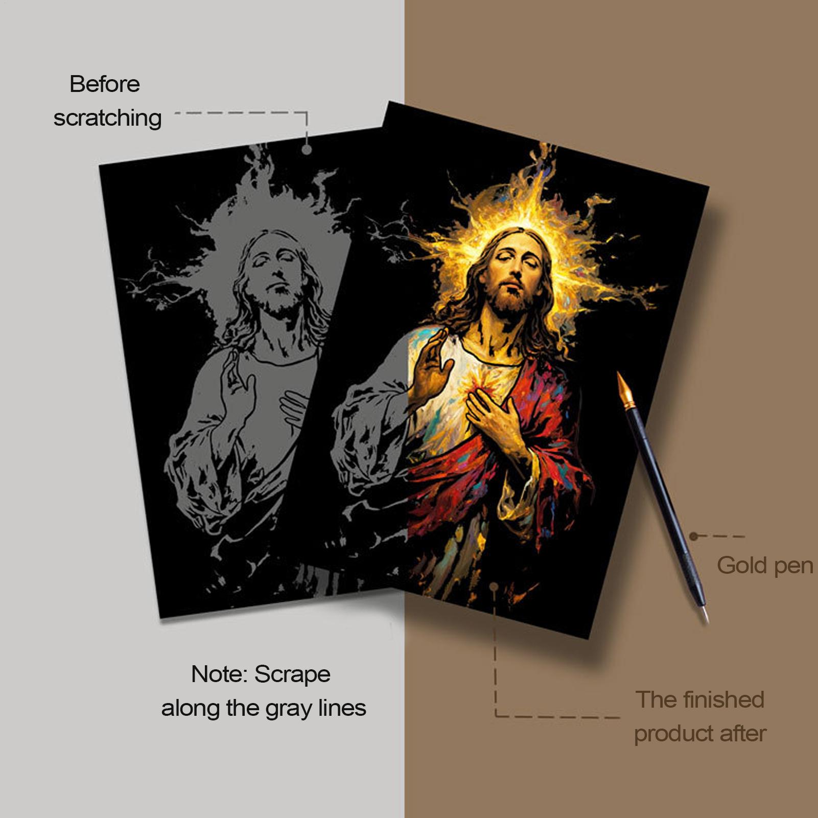 Scratch Book Jesus Scratch Pai - Art Craft Books 评论和价格