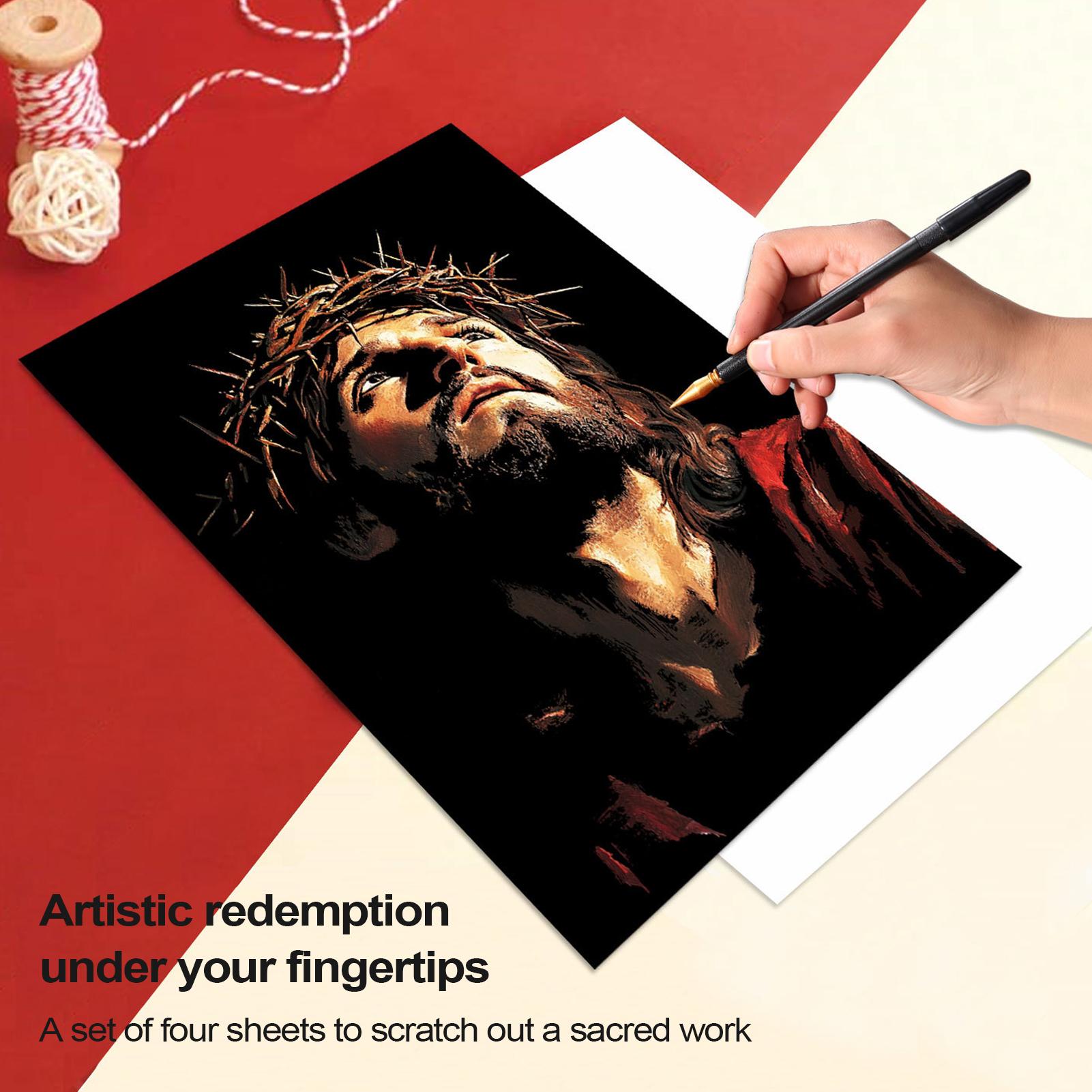 Scratch Book Jesus Scratch Pai - Art Craft Books 评论和价格