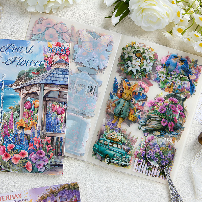 20 pcs/book PET Stickers book  - Art Craft Books 评论和价格