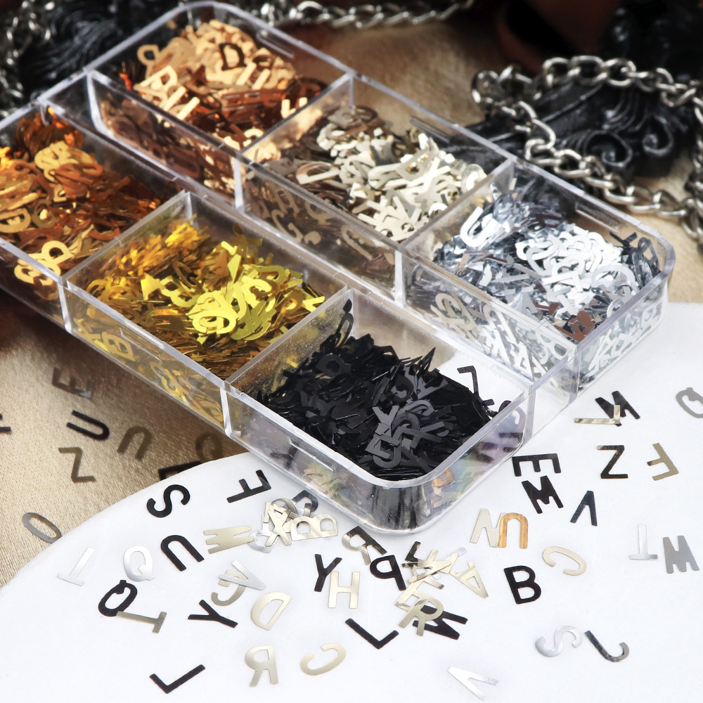 6-Grid Box Metallic Alphabet N - Art And Craft Letter Z 评论和价格
