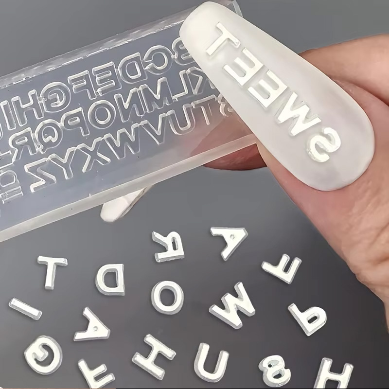 3D Letter Nail Art Silicone Mo - Art And Craft Letter Z 评论和价格