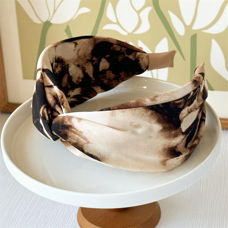 Tie-Dye Printed Headband - Vin - Silk Painting Dye 评论和价格