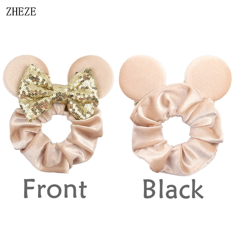 1pc Mouse Ears Hair Scrunchies - Art And Craft Hair 评论和价格