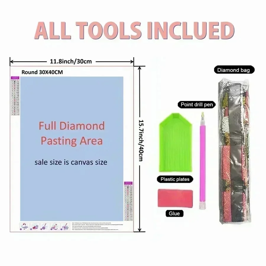 5D DIY Full Round Drill Diamon - Art Craft Japan 评论和价格