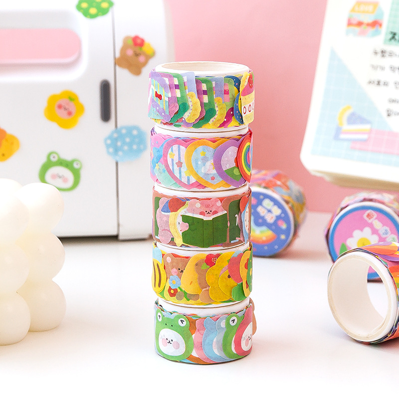 1 Roll Super Cute Die‑Cut Coll - Washi Tape Rolls 评论和价格