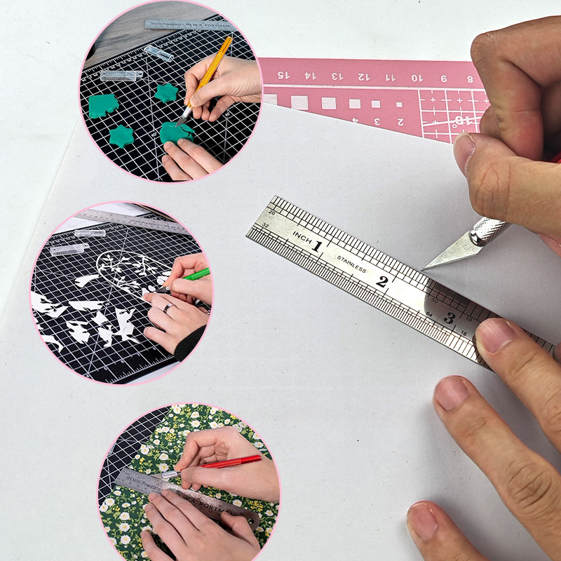 A4 Pvc Hand Cutting Mat Set, A - Art Craft Knife 评论和价格
