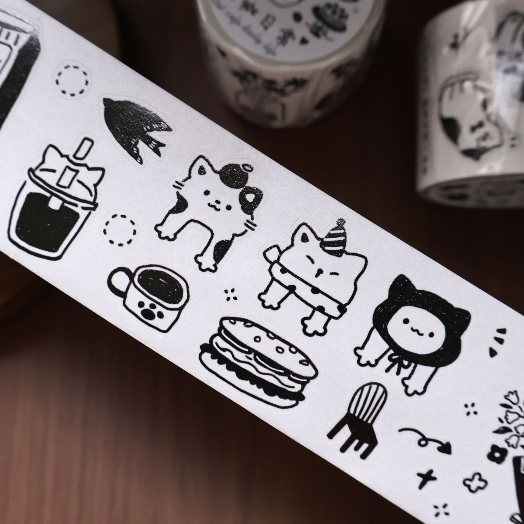 YiEr Studio Vintage Daily Cat' - Washi Tape Rolls 评论和价格