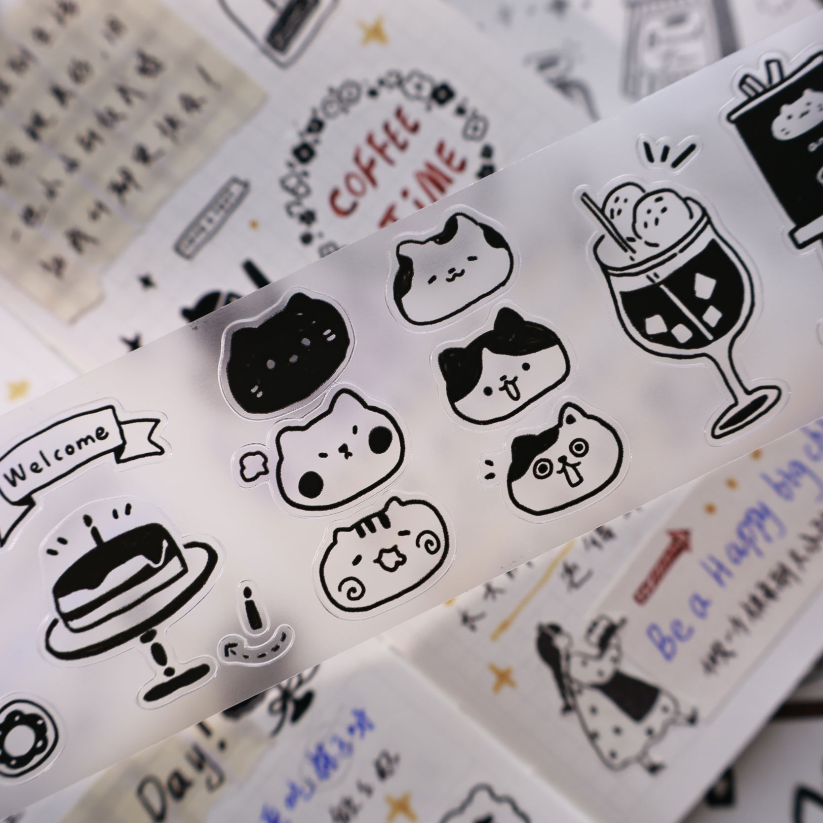 YiEr Studio Vintage Daily Cat' - Washi Tape Rolls 评论和价格