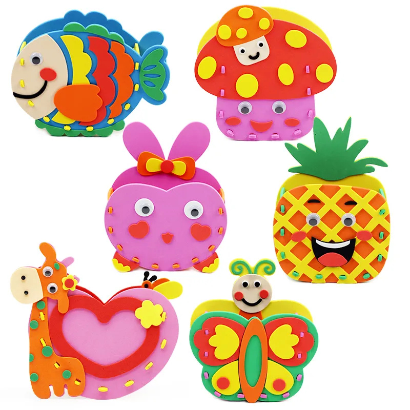 2pcs DIY Cartoon Pen Container - Art Craft For Kindergarten 评论和价格