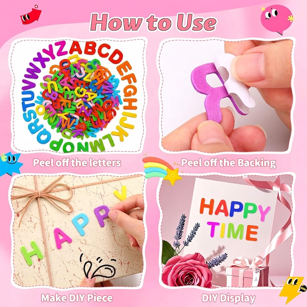 EVA Foam Letter Stickers Self  - Art And Craft Letter Z 评论和价格