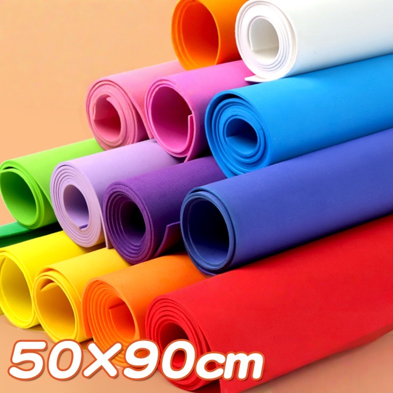10 Sheets 50x90cm Colored Spon - Art Craft For Kindergarten 评论和价格