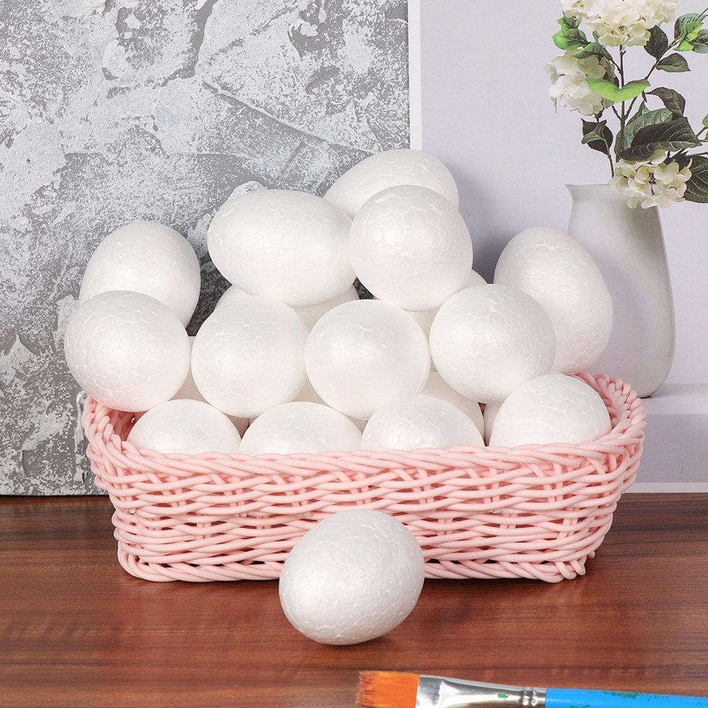 50Pcs Foam Eggs DIY Painting S - Art Craft For Kindergarten 评论和价格