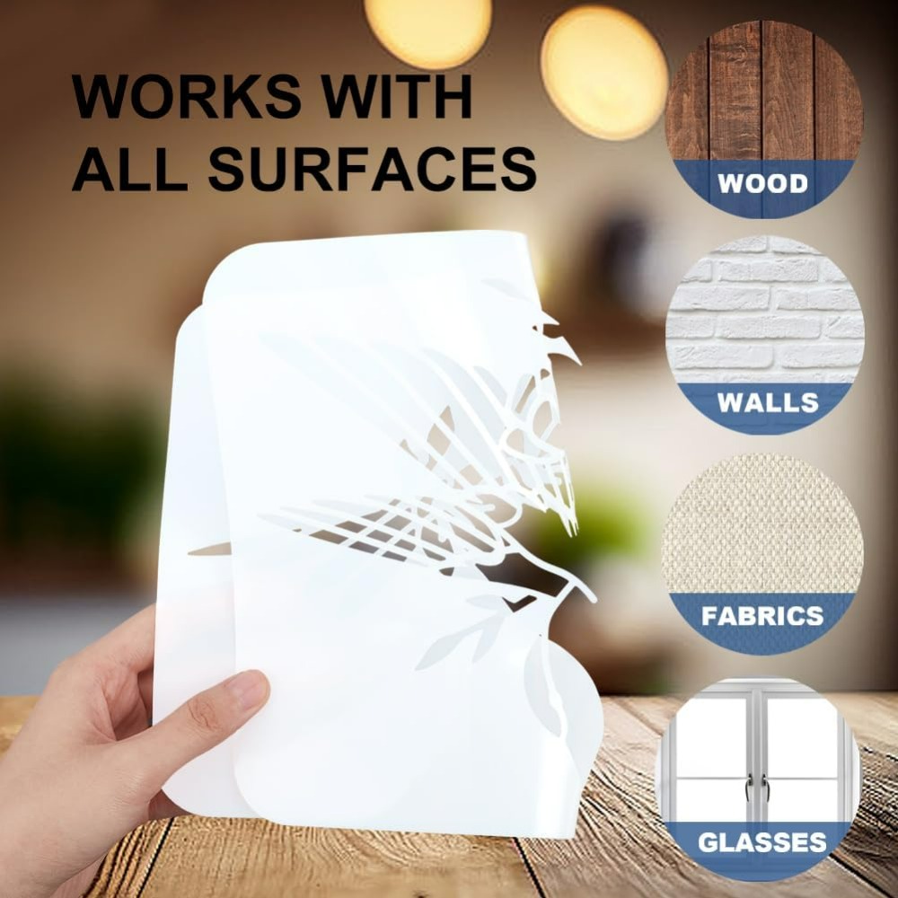 2Pcs Chess Pieces Stencil Lace - Art Craft Board 评论和价格