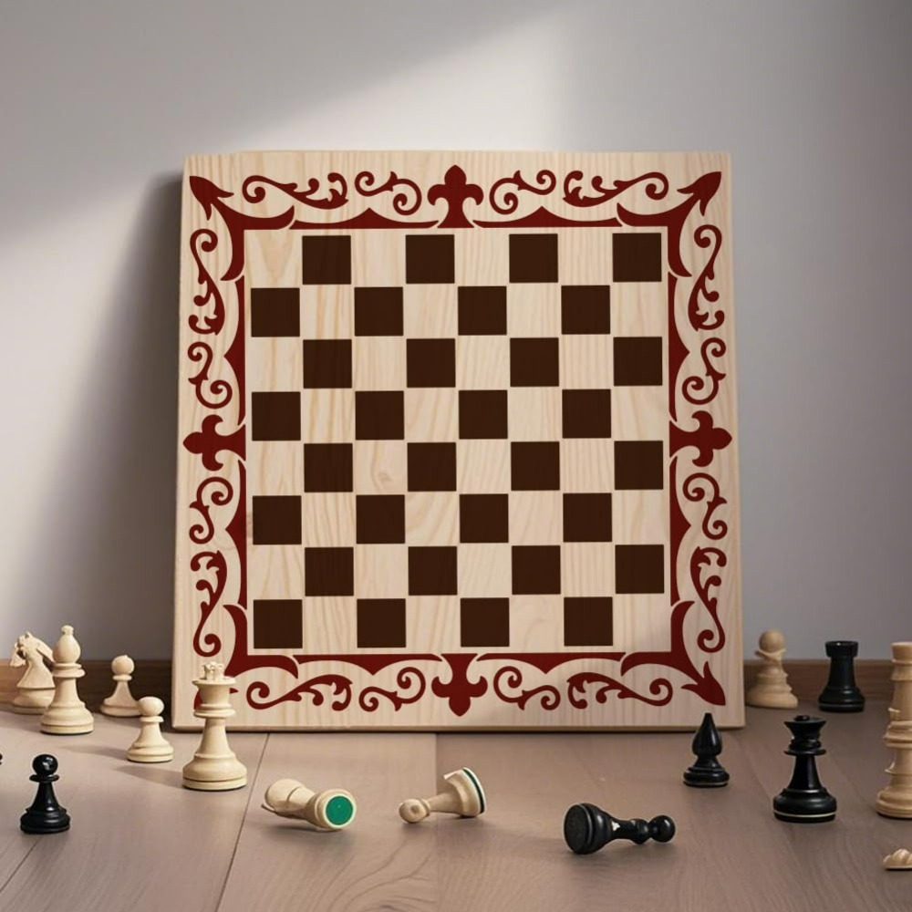 2Pcs Chess Pieces Stencil Lace - Art Craft Board 评论和价格