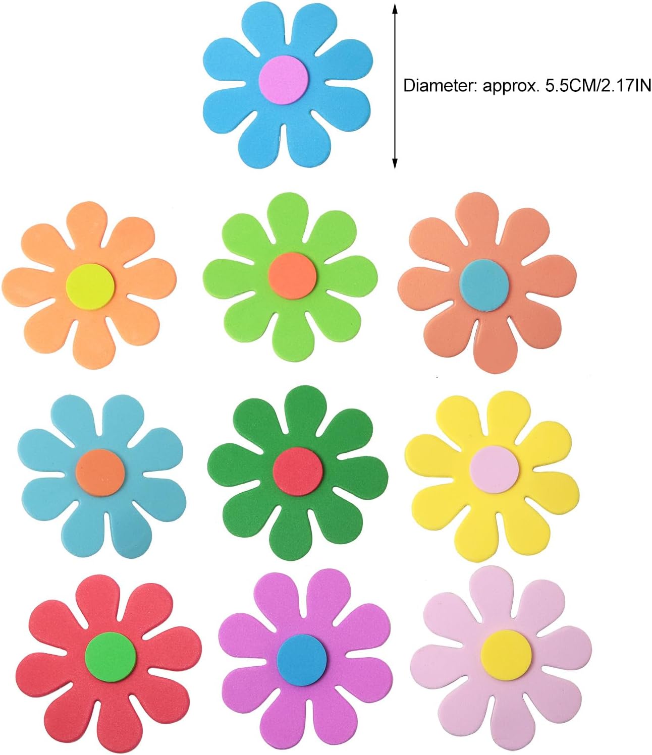 3D flower foam stickers Spring - Art Craft Board 评论和价格
