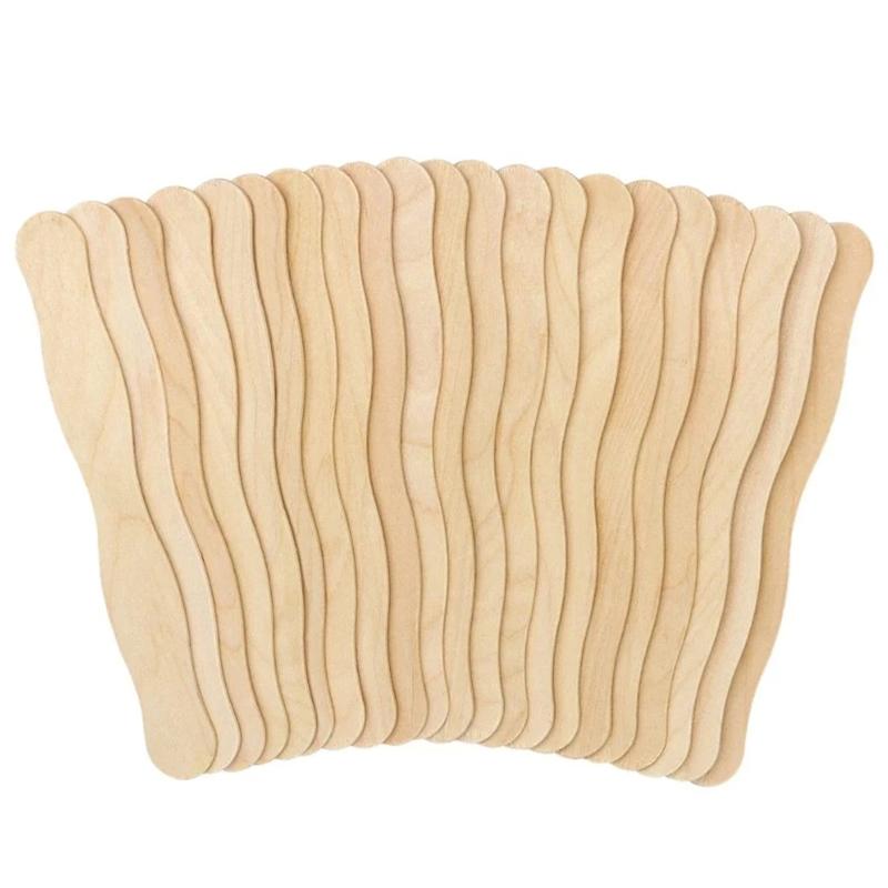 Wooden Popsicle Sticks Paddle  - Art Craft Ice Cream 评论和价格