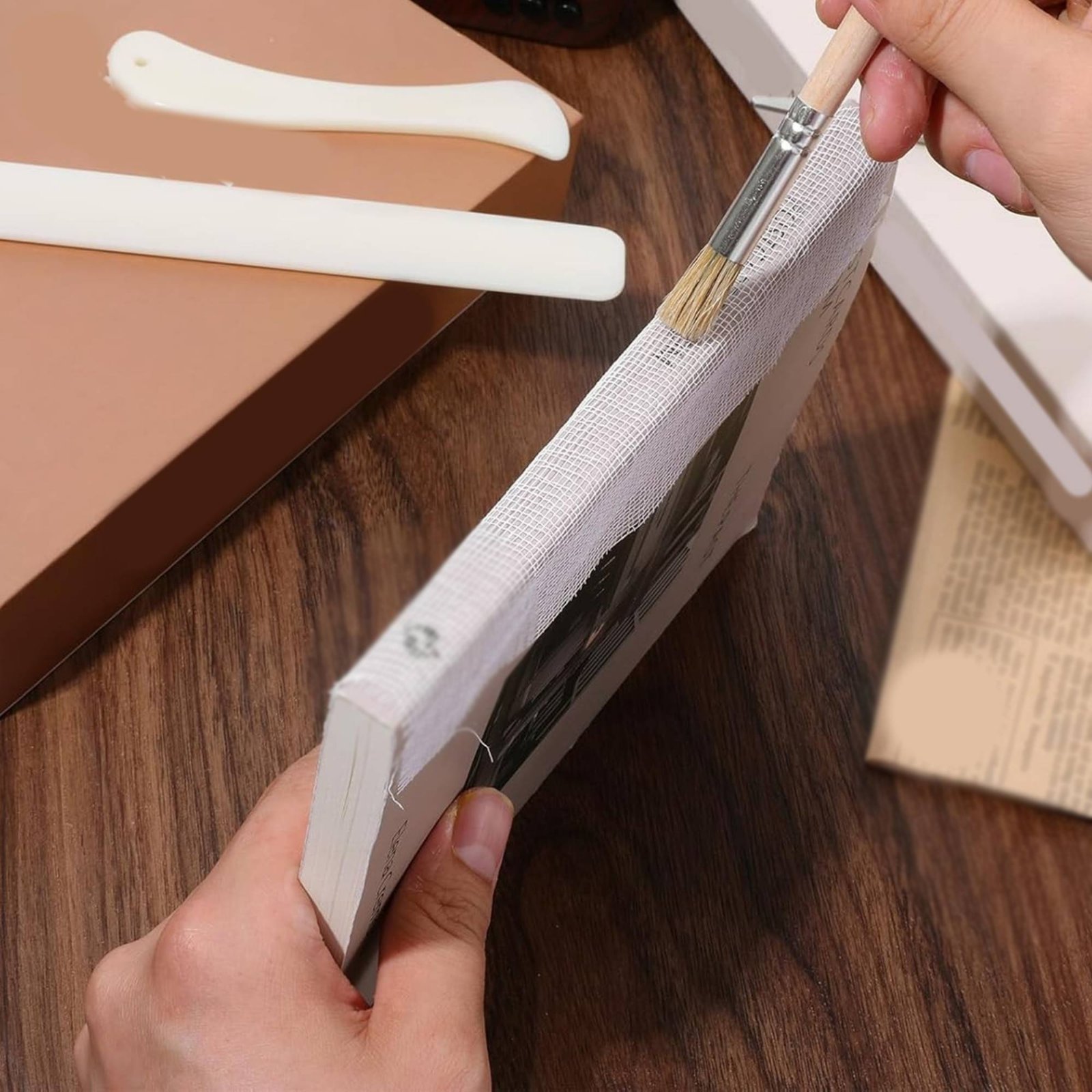4 Pieces Bookbinding Cloth and - Bookbinding Supply Kit 评论和价格
