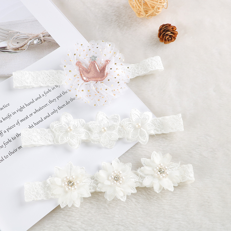 Baby Headband Flower Bows Crow - Art And Craft Hair 评论和价格