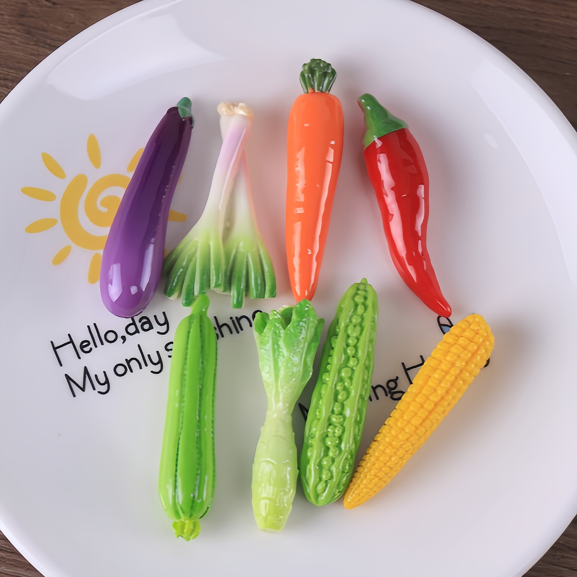 10Pcs Artificial Vegetable Fla - Art Craft Vegetables 评论和价格