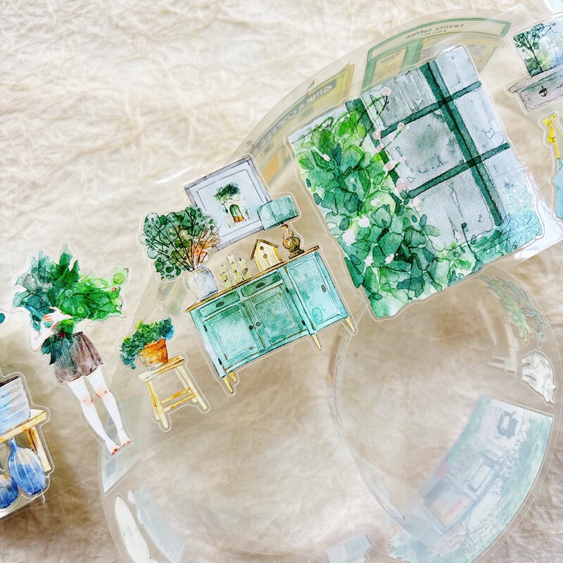 DingDing Studio Vintage Green  - Washi Tape Rolls 评论和价格