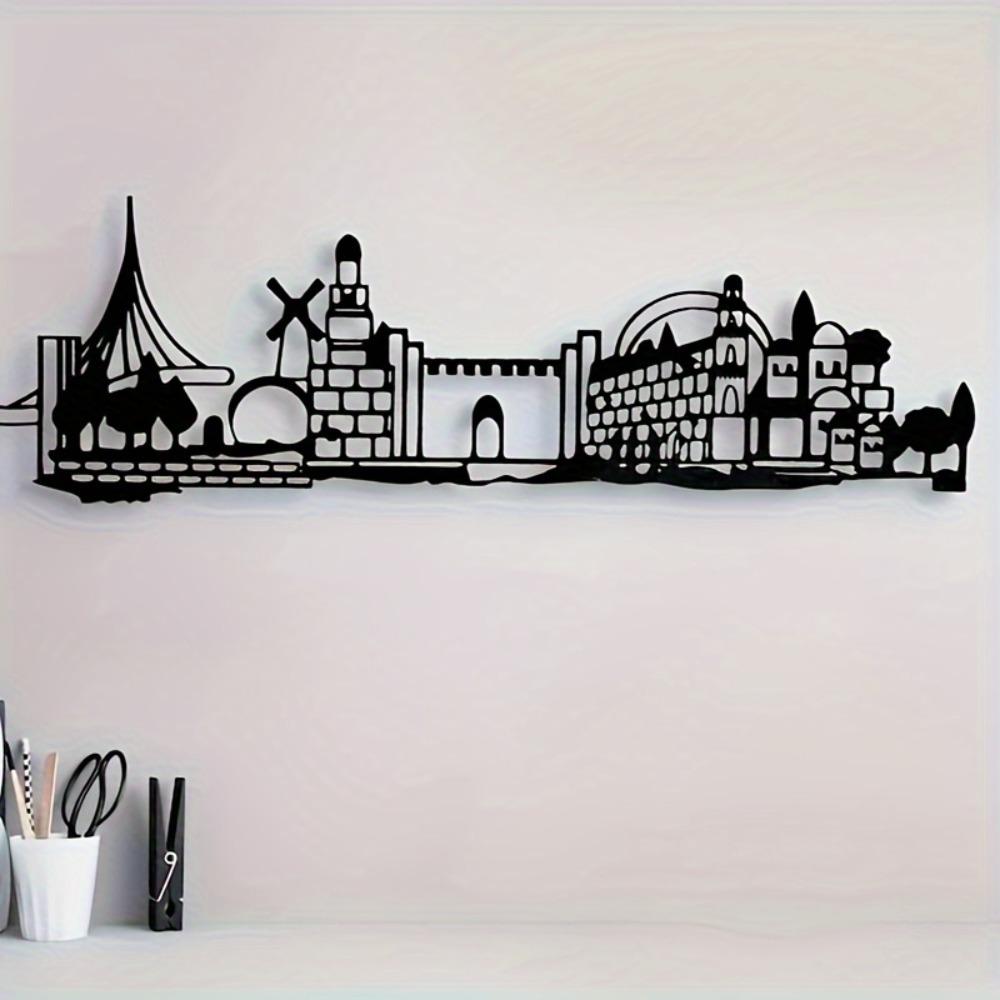 CIFBUY Metal Wall Art Jerusale - Art & Craft Activities For Toddlers 评论和价格