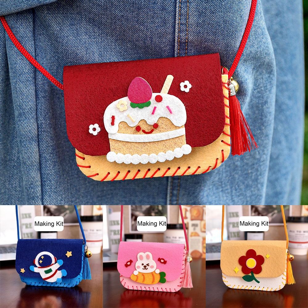 Cute Felt Felt Bag Making Kit  - Art Craft For Kindergarten 评论和价格