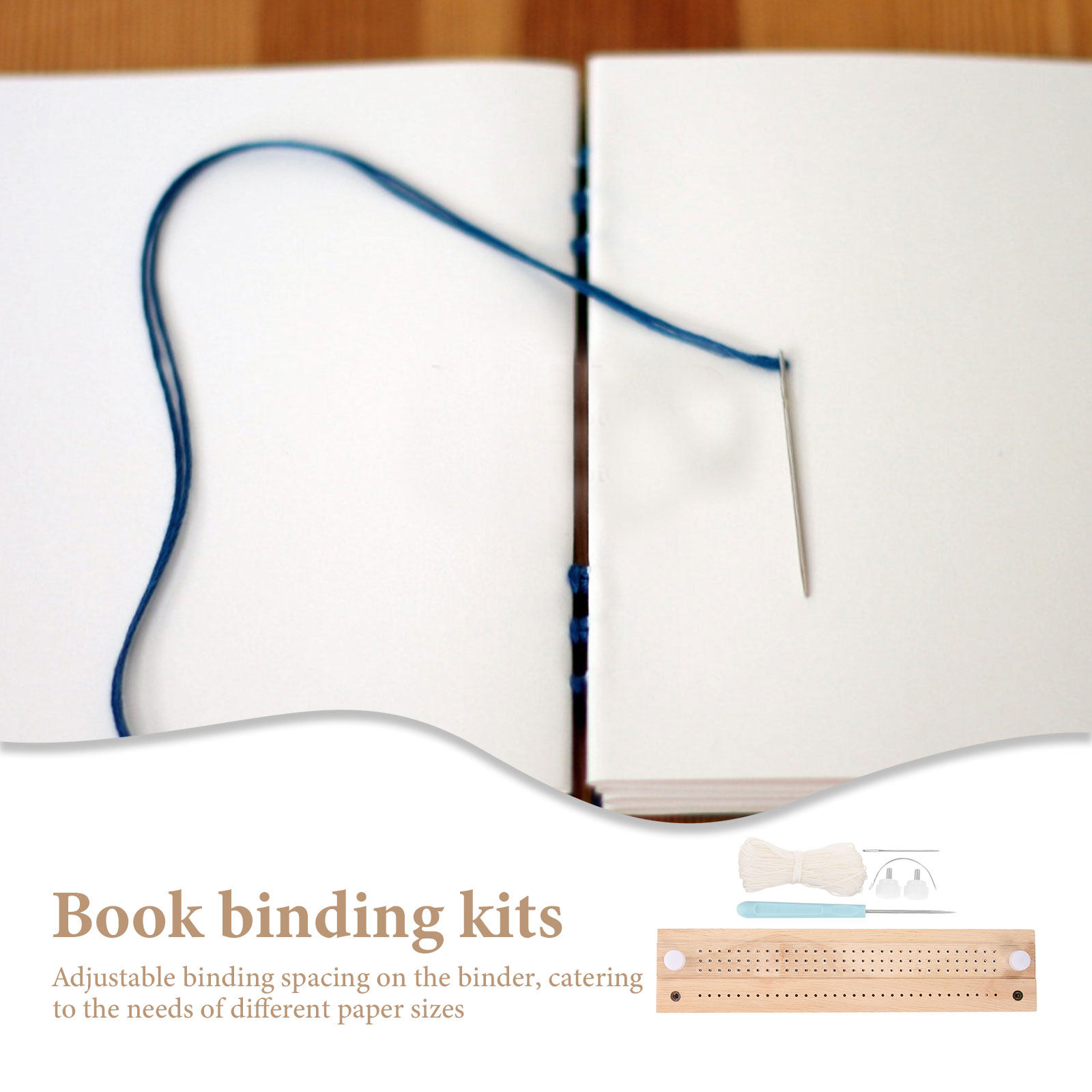 1Set Handheld Hole Punching an - Bookbinding Supply Kit 评论和价格