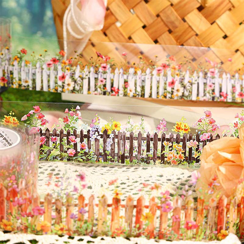 1 Roll Fence Courtyard PET Was - Washi Tape Rolls 评论和价格