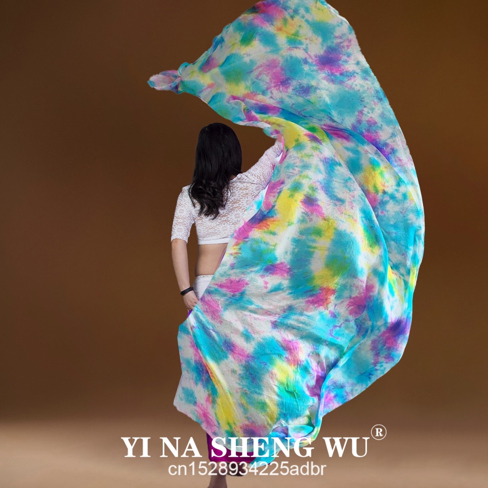 100%real Silk Veil Tie-Dye Bel - Silk Painting Dye 评论和价格