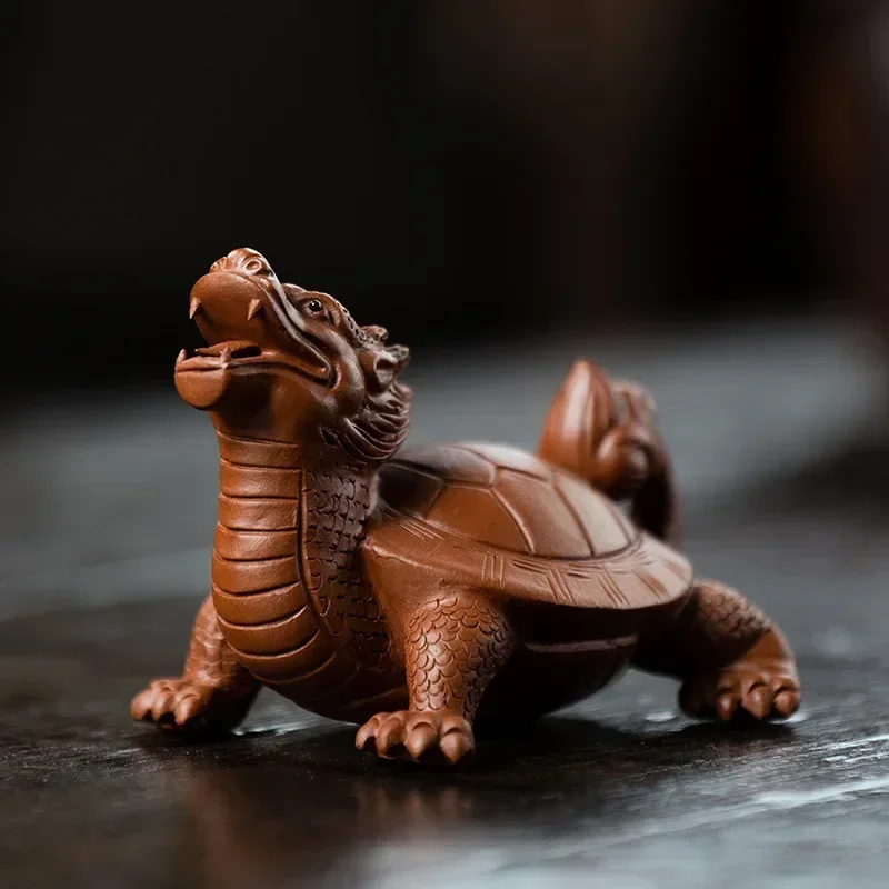 Yixing Purple Clay Art Tea Pet - Art Craft Clay 评论和价格
