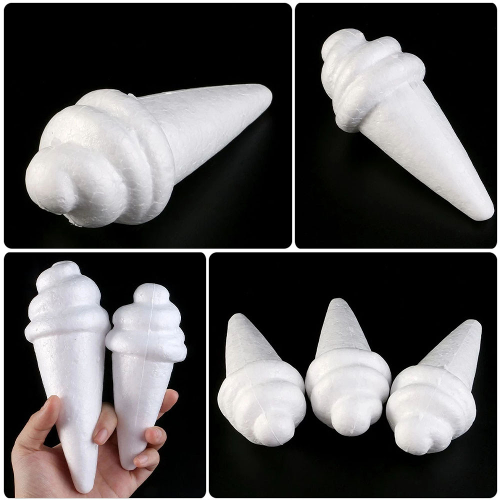 8Pcs Unfinished Ice Cream Foam - Art Craft Ice Cream 评论和价格