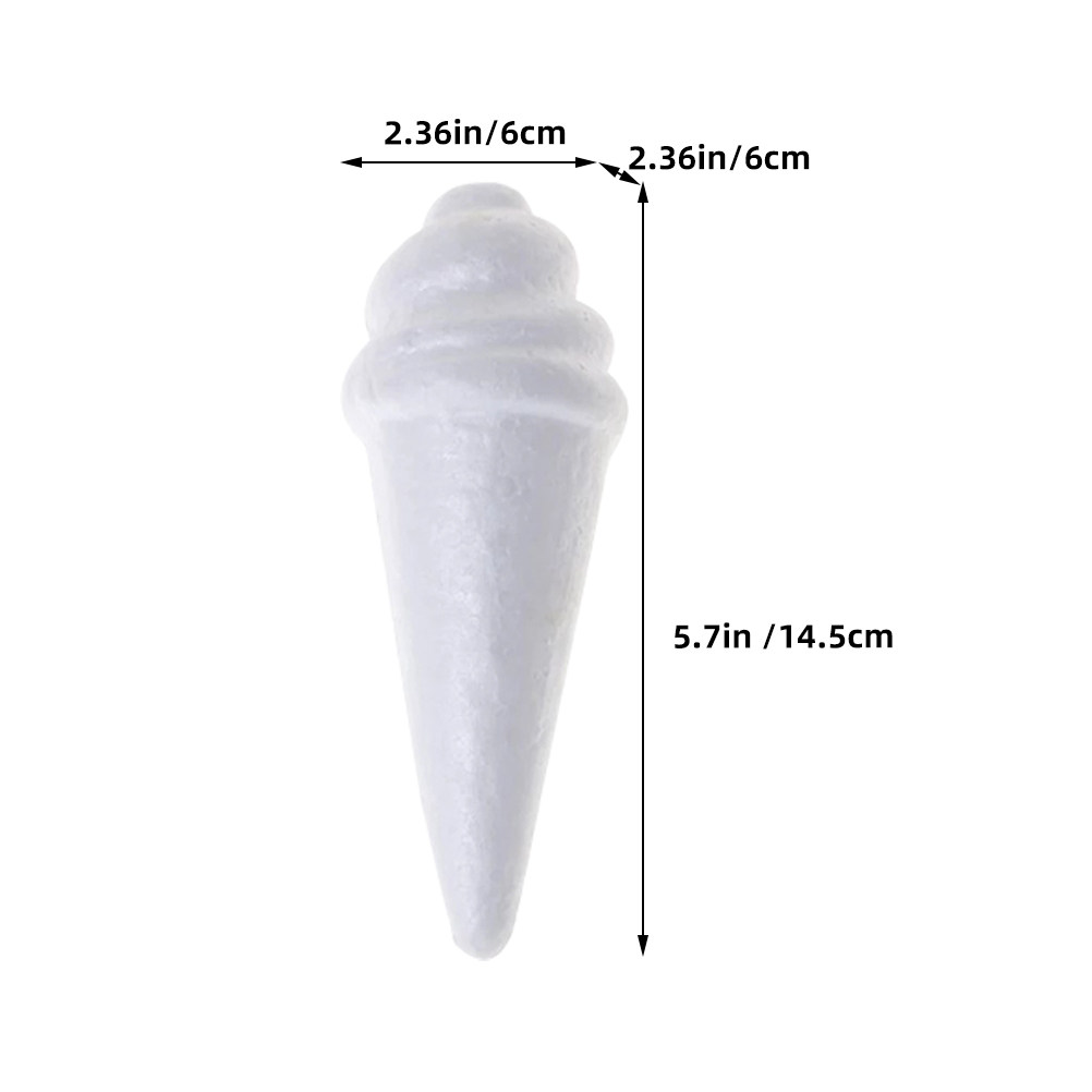 8Pcs Unfinished Ice Cream Foam - Art Craft Ice Cream 评论和价格