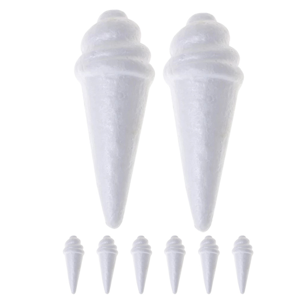 8Pcs Unfinished Ice Cream Foam - Art Craft Ice Cream 评论和价格