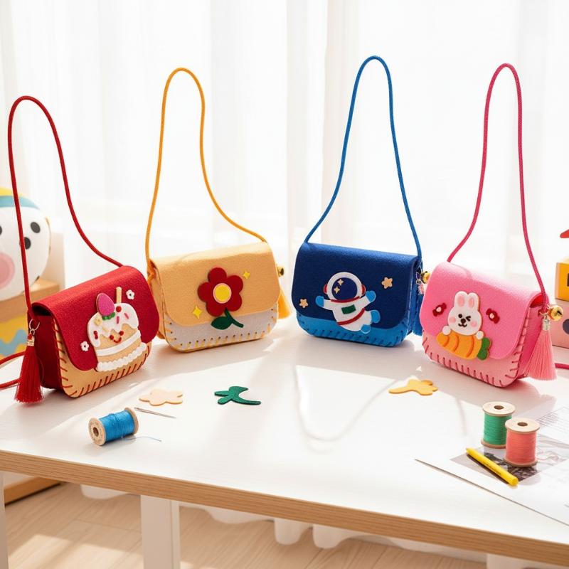 Felt Bag Making Kit for Childr - Art Craft For Kindergarten 评论和价格