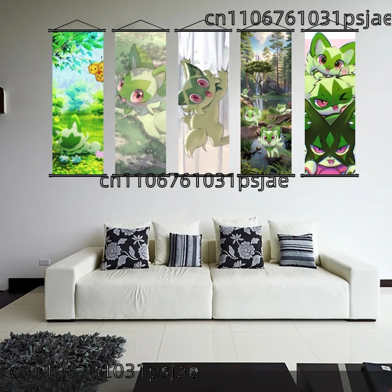 Sprigatito Scroll Art, Well -  - Art Craft Japan 评论和价格